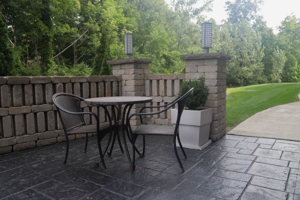 Concrete Patio Stamping in Jeffersonville