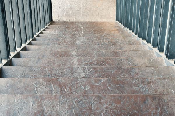 Concrete Stair Stamping in Jeffersonville